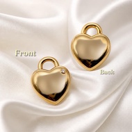18k Gold Channel Hollow Pendent