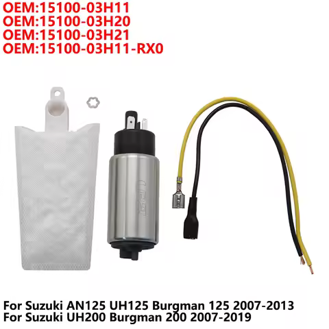 Motorcycle Fuel Pump For Suzuki AN125 UH125 UH200 Burgman 125 200 15100-03H11 15100-03H20 15100-03H2