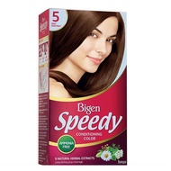 Bigen Hair Dye No. 5 (Dark Chestnut Brown) Genuine Speedy Conditioning Color, Provided by TAT & Spon
