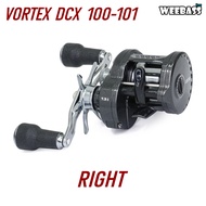 WEEBASS รอก - รุ่น VORTEX DCX 100-101 รอกเบทหยดน้ำ รอกเบทกลม