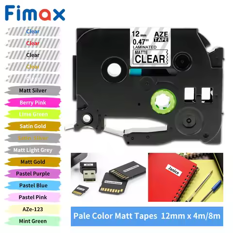 Fimax 1Pack Compatible for tze231 Glitter Starry Rainbow For P Touch Tze-231 tze-231 Brother P- Touc