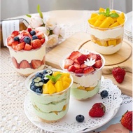 PET [PACK] DRINKING CUP & DESSERT U SHAPE 360ML  50 PCS
