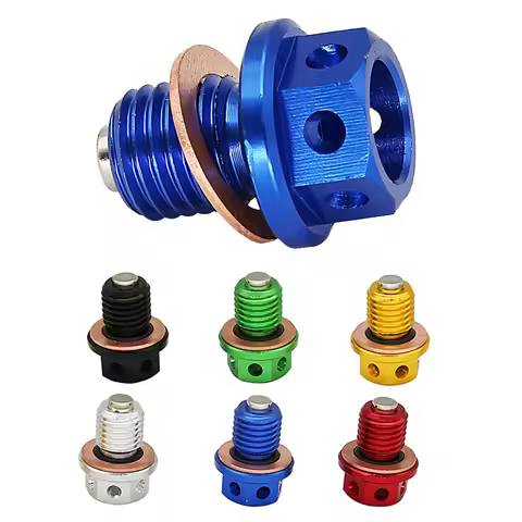 M12xP1.5 Magnetic Oil Drain Plug Bolt Screw For Yamaha YZF-R3 YZF-R25 MT-03 MT-25 YZ250 YZ250X XT250