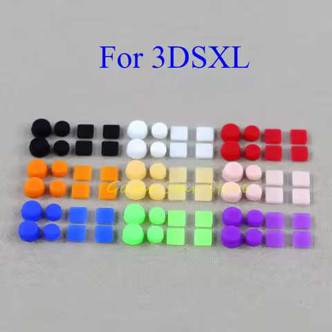 60sets 9Colors Upper and Lower Screw Dust Plug For 3DSXL 3DSLL Game Console Feet Cover Rubber Plug