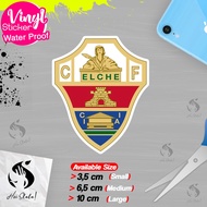 Elche Football Club Spanish League Stickers, Single Logo Stickers, Waterproof Material