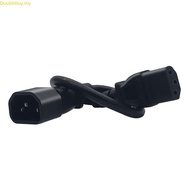 Doublebuy IEC C14 To C13 Extension Power Plugs Short Cord Single IEC 320 C14 Male to C13 Female Adap
