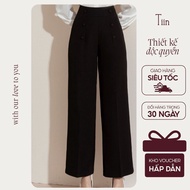 TINSTORE Straight-waisted pants with buttons Q0D171
