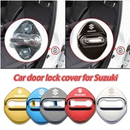 4pcs Suzuki Car Door Lock Cover Protective Decoration Stainless Steel for Suzuki Carry Ertiga Xl7 Ap