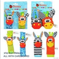 ۞❃Baby Toy Sozzy 2pcs Wrist Rattle, Foot Finder (0-6months)