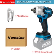 [300 dari cuci gudang] Kamolee Tool DTW285 520 N.m 1/2" 1/4" Cordless Electric Impact Wrench Kompati