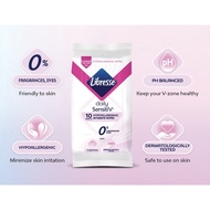 Libresse Daily Sensitiv Hypoallergenic Intimate Wipes（10 Sheets）