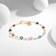 Lanmi Jewelry Gelang Kaki Titanium Wanita Rantai Wanita Hitam Kupu -Kupu Rantai Fashion Xuping Anti