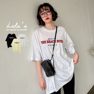 LULUS [A01220193] DBEACHBOY Letter T-shirt 3 Colors 220421