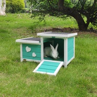 Large Solid Wood Outdoor Rabbit Nest Outdoor Rabbit Cage House Villa Waterproof Warm Rabbit Dedicate