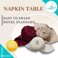 LISS Polyester Napkin Hotel Napkin Table Napkin Cloth Serviette - Assorted Colours (56cm x 56cm)