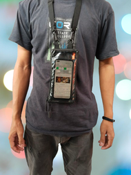 Tas Hp transparan waterproof Slingphone Dompet Hp anti air wallet phone gantungan HP di leher