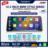⚡12.3 Inch 2K Android Player 360⚡ 12.3 Inch 7862S TS10S TS18 BMW Style Tilt Edge 4G DSP Navigation C