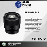 Sony FE 85mm F1.8 Lens For Sony A7RM5/A7SM3/A7M4/A7M3/A7C/ZV-E1/A9M2 [SEL85F18] | Sony Singapore War