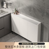 Solid Wood Thin Dining Side Cabinet 15cm Slate Living Room Dining Side Cabinet 25 Kitchen Locker 20c