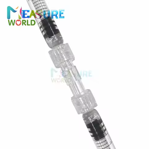 Leak Proof Double Helix Medical Sterile Luer Lock Adapter 10-100PCS Transparent Plastic Syringe Conn