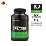 Optimum Nutrition Creatine 2500 - 100 Capsules ช่วยเพิ่มแรงในการออกกำลังกาย และความแข็งแรงของกล้ามเน