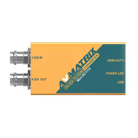 AVMATRIX SC1112 Pocket-Size Broadcast Converter 3G-SDI to HDMI-Compatible Seamless Converter