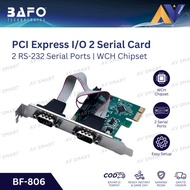 BAFO PCIe I/O 2 Port Series DB9 RS-232 PCI Express Expansion Card BF-H806 BFH806