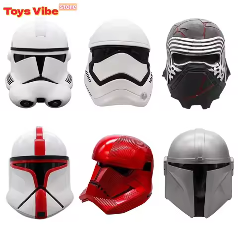 Hot Anime Star Wars Adult Cosplay Helmet The Mandalorian Helmet Pvc Mask Christmas Skywalker Rises M