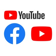 FACEBOOK Sticker, YOUTUBE Sticker, waterproof pvc sticker