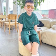 [JunJin] short sleeve suit for boys size from 15-55kg with soft, breathable fabric for babies (ST6)