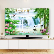 New Style tapestry TV Dust Cover Elastic Hanging TV Cover Cloth remote control Computer cover32 37inch 43inch 47inch 50inch 55inch 60inch 65inch 70inch 75inch 80inch smart tv Scenic picture12169