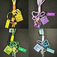 生日礼物创意礼品 MBTI周边情侣礼物 I 人 E 人 1I 4钥匙扣书包挂件 Birthday gift ideas, MBTI-themed gifts for couples, I-type, 