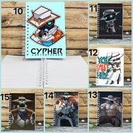 Cypher valorant notebook 200 pages/ cypher picture notebook