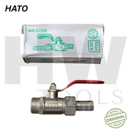 HATO Air Cock 1/2" Stop Kran Angin Kompresor Udara 1/2 Inch Besi Ball Valve