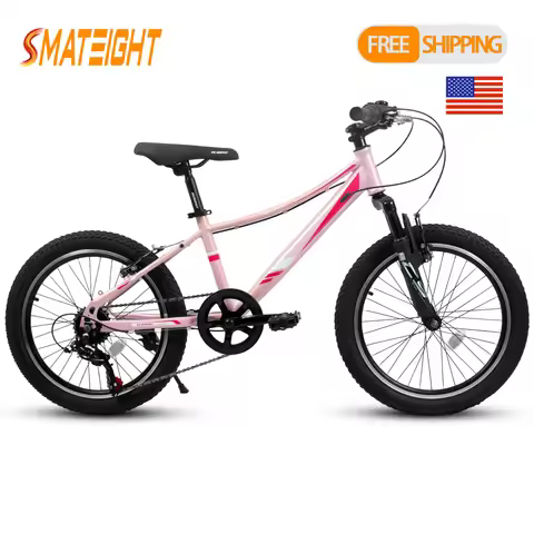 20 Inch Kids Adventure Bike 7 Speed Shock Absorbing Front Fork V Brakes 20x2125 Tires for Outdoor Ex