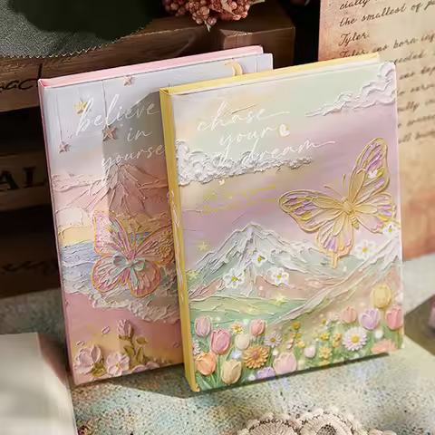 80 sheets/mini pocket notebook, A Midsummer Night's Dream notebook, portable INS style oil painting 