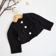 Halomam - Blazer Tweed (Blazer Anak/Bayi Perempuan 1 - 5 tahun/Tweed Blazer)