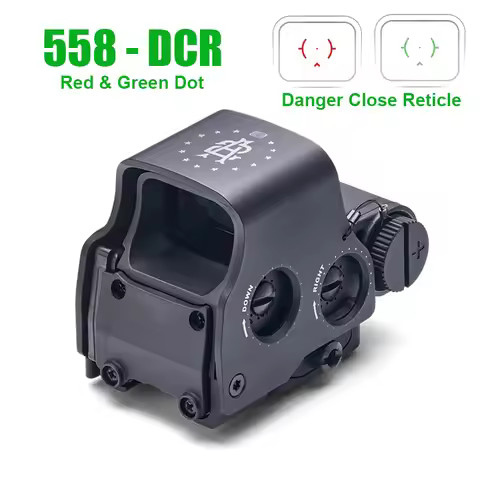 Red Green Dot Holographic Reflex Sight, EXPS Danger Close Reticle Scope, Compact Weapon Sights, Rifl