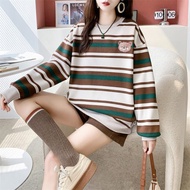 Chubby Meiyi Top University T Jacket M-XL Pure Cotton Huamian Composite Milk Silk Thin Round Neck Sp