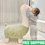 Child Adult Seat Living Fasion Creative Cute Alpaca Lamb Doll Stool Chair Room Decoration Animal Car
