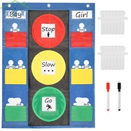Stoplight Behavior Pocket Chart Sturdy Behavioral Classroom Learning Tool for Student SHOPTKC6096