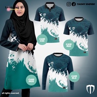 Baju Muslimah / Baju Sedondon Tshirt Family Set Couple Set Adult Kids Muslimah T Shirt Berkolar Lela