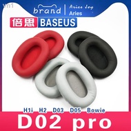 = Suitable for BASEUS BASEUS D02pro H1i H2 D03 D05 Bowie Earphone Case Earmuffs Sponge Cover Gray Wh
