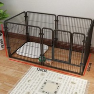 黑色 大狗狗圍欄 Dog fence 狗籠  兔籠 貓籠 dag cage 狗圍欄狗狗圍欄狗欄 家用室 內中型犬狗欄寵物栅欄 自由組合隔離欄 Dog Cage