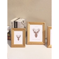 B. b. Golden Photo Frame Life Photo Photo Stand 17 20 23 27 33cm Picture Frame Wall Hanging A4 Washa