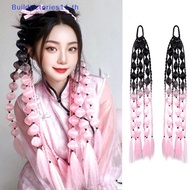 Buildvictories11   1Pcs Synthetic Wig Lantern Bubble Ponytail Multicolour Fake Braid Hot Girl Street