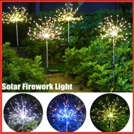 Outdoor Solar Fireworks Light 90LED/150LED Solar Ground Plug Fireworks Light Pelita RAYA Lampu Solar