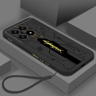 Poco F6 Pro Case Cyber Liquid Punk Silicone Soft Case for Xiaomi Redmi Poco F6 X6 X5 Pro F5Pro F6Pro