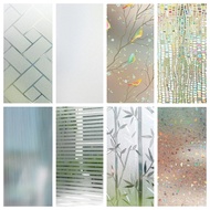 Window Privacy Film Rainbow 3D Decorative Glass Vinyl Stained Glass Decals Static Cling Window Stick