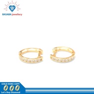 Anting emas asli kadar 700 anting wanita